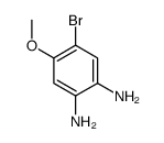 4-溴-5-甲氧基苯-1,2-二胺结构式