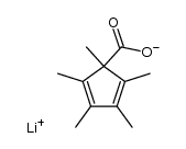 Lithium-1,2,3,4,5-pentamethyl-2,4-cyclopentadien-1-carboxylat结构式