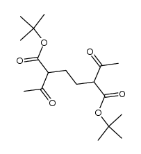 2,5-diacetyl-adipic acid di-tert-butyl ester Structure