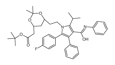 10-trans-Atorvastatin Acetonide tert-Butyl Ester Structure
