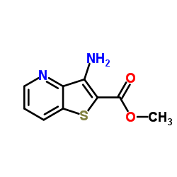 3-氨基噻吩并[3,2-b]吡啶-2-羧酸甲酯结构式