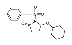 1-(benzenesulfonyl)-5-cyclohexyloxypyrrolidin-2-one Structure