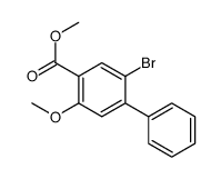 2-溴-5-甲氧基联苯-4-羧酸甲酯结构式