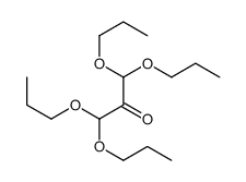 1,1,3,3-tetrapropoxypropan-2-one结构式