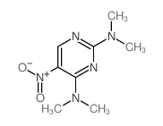 2,4-Pyrimidinediamine,N2,N2,N4,N4-tetramethyl-5-nitro-结构式