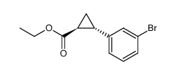 rel-Ethyl (1R,2R)-2-(3-bromophenyl)cyclopropane-1-carboxylate Structure