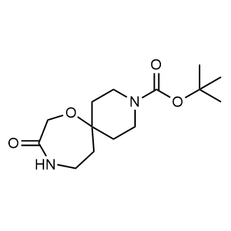 9-氧代-7-氧杂-3,10-二氮杂螺[5.6]十二烷-3-甲酸叔丁酯结构式