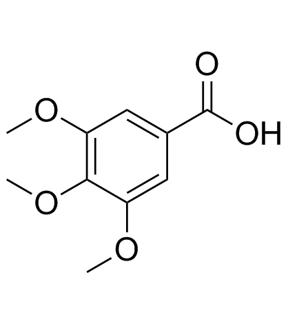 3,4,5-三甲氧基苯甲酸结构式