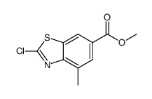 methyl 2-chloro-4-methylbenzothiazole-6-carboxylate Structure