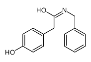 N-苄基-4-羟基苯基乙酰胺结构式