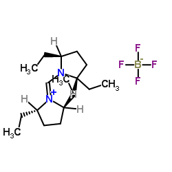(2S,5S)-1-{[((2S,5S)-2,5-二乙基吡咯烷-1-基]亚甲基}-2,5-二乙基吡咯烷四氟硼酸盐图片