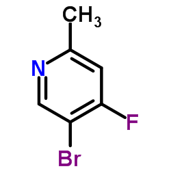 5-Bromo-4-fluoro-2-methylpyridine结构式
