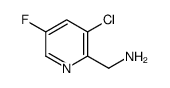 3-氯-5-氟吡啶-2-甲胺结构式