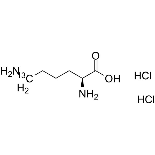 L-Lysine6-13C dihydrochloride结构式