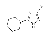 3-bromo-5-cyclohexyl-1H-1,2,4-triazole(SALTDATA: FREE)结构式