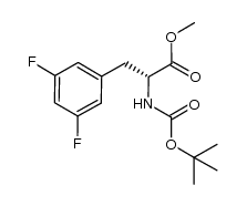 (R)-methyl 2-((tert-butoxycarbonyl)amino)-3-(3,5-difluorophenyl)propanoate Structure