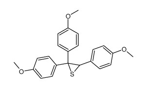 tris(p-methoxyphenyl)thiirane Structure