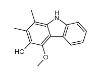 3-hydroxy-4-methoxy-1,2-dimethyl-9H-carbazole Structure