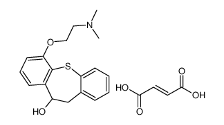 Dibenzo(b,f)thiepin-10-ol, 10,11-dihydro-6-(2-(dimethylamino)ethoxy)-,(Z)-2-butenedioate (1:1) (salt) Structure