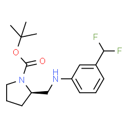 (R)-1-BOC-2-([(3-TRIFLUOROMETHYL-PHENYL)-AMINO]-METHYL)-PYRROLIDINE Structure