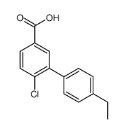 4-chloro-3-(4-ethylphenyl)benzoic acid Structure