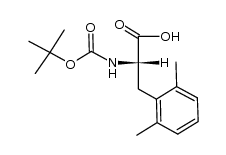 Boc-2,6-Dimethy-L-Phenylalanine结构式