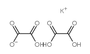 potassium trihydrogen dioxalate Structure