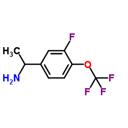 1-[3-Fluoro-4-(trifluoromethoxy)phenyl]ethanamine Structure