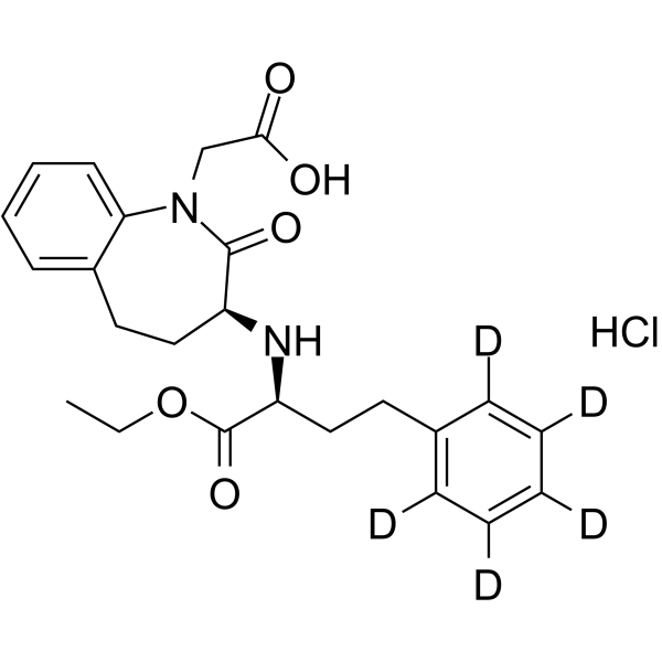 Benazepril-d5 (hydrochloride)结构式