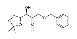 1-O-benzyl-2-deoxy-2-C-ethenylidene-4,5-O-isopropylidene-D-erythro-pentitol结构式