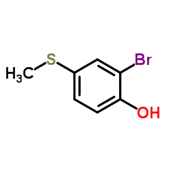 2-Bromo-4-(methylsulfanyl)phenol Structure