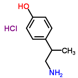 4-(1-氨基丙烷-2-基)苯酚盐酸盐结构式