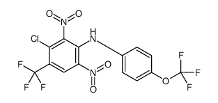 3-chloro-2,6-dinitro-N-[4-(trifluoromethoxy)phenyl]-4-(trifluoromethyl)aniline Structure