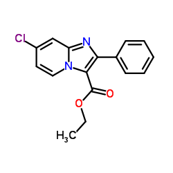 Ethyl 7-chloro-2-phenylimidazo[1,2-a]pyridine-3-carboxylate Structure