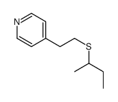 4-(2-butan-2-ylsulfanylethyl)pyridine结构式