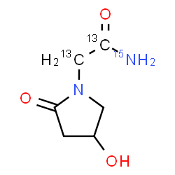 Oxiracetam-¹³C2,¹⁵N Structure