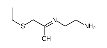 N-(2-aminoethyl)-2-ethylsulfanylacetamide结构式