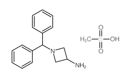 1-二苯甲基-3-氨基氮杂环丁烷(甲磺酸盐)结构式