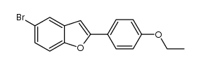 5-bromo-2-(4-ethoxyphenyl)benzofuran结构式