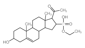 Phosphonicacid, (3b-hydroxy-20-oxopregn-5-en-16-yl)-,monoethyl ester (8CI) Structure