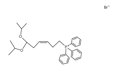 (Z)-(6,6-diisopropoxyhex-3-en-1-yl)triphenylphosphonium bromide结构式