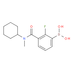 3-[氯己基(甲基)氨基甲酰]-2-氟苯硼酸结构式