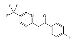 1-(4-fluorophenyl)-2-[5-(trifluoromethyl)pyridin-2-yl]ethanone结构式