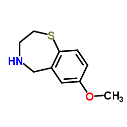 7-Methoxy-2,3,4,5-tetrahydro-1,4-benzothiazepine Structure