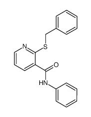 2-(benzylthio)-N-phenylnicotinamide Structure