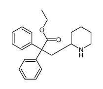 ethyl 2,2-diphenyl-3-piperidin-2-ylpropanoate Structure