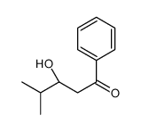 (3S)-3-hydroxy-4-methyl-1-phenylpentan-1-one结构式