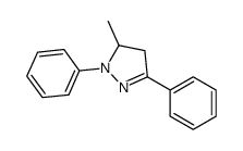 3-methyl-2,5-diphenyl-3,4-dihydropyrazole Structure