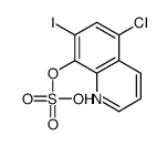 (5-chloro-7-iodoquinolin-8-yl) hydrogen sulfate Structure