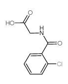(2-Chloro-benzoylamino)-acetic acid Structure